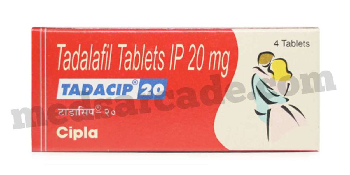 Tadacip 20 mg pill is used to  treat erectile disorder in men